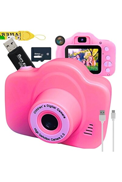 IdealTI Kids Camera HD 1080p, 40MP Dual Camera, 2" LCD, Games & MP3, 16GB, Co...