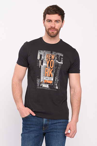 Timeout Tricou barbat maneca scurta cu imprimeu oras