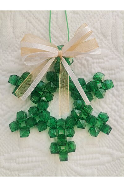 İ&DBABY 1 قطعة من خرز مكعبات الأكريليك المصنوعة يدويًا على شكل ندفة الثلج