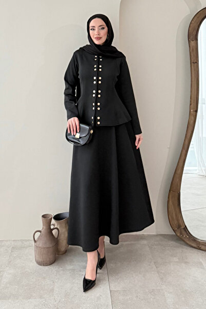 Tesettür Diyarı بدلة سكوبا مونارك للحجاب - أسود