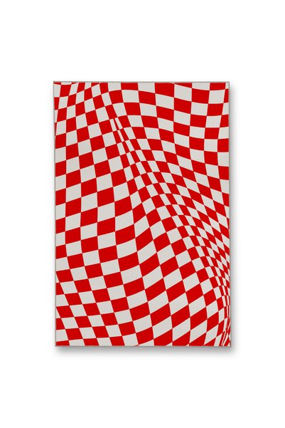 Rugs Modern Halı MOSSO Κόκκινο-λευκό καρό μοτίβο, υφαντό με μοτίβο, μοντέρνο ...