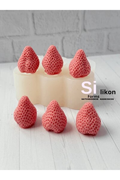 SiliconForms Silicone mold Strawberry (6 pcs.)