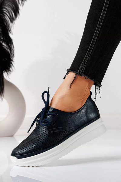 Zaira Pantofi casual dama bleumarin din piele naturala Alice #21575 - 41