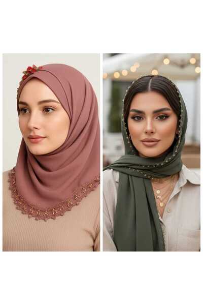 Ceyizza 2 Κομμάτια Κεντημένα στην άκρη γραφής