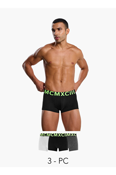 FAV سراويل داخلية رجالية قطنية مطبوع - عبوة من 3 قطع