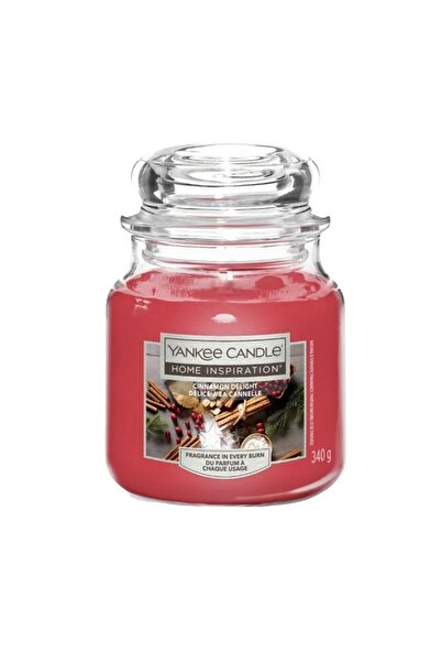 Yankee Candle Lumanare Parfumata Borcan Mediu Cinnamon Delight, Home Inspiration