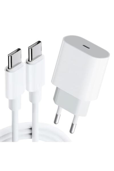 IdealTI Încărcător rapid 35W + cablu PD Type-C IdealTI, compatibil cu iPhone 15/16, alb