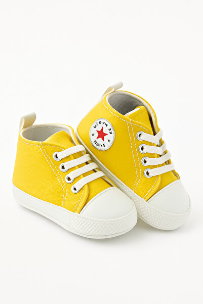 Kiçi حذاء رياضي للأطفال من إلستي ستيب لون شاين ساين بطول الكاحل