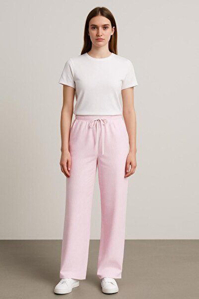 Freshness 9999 بيجامة نسائية مخططة مرنة مناسبة للارتداء على متن السفن