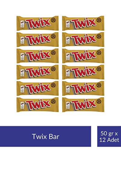 Mars Twix Bar 50 gr x 12 Adet