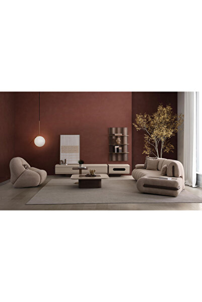 CaddeYıldız Luna Tv Ünitesi - Bej