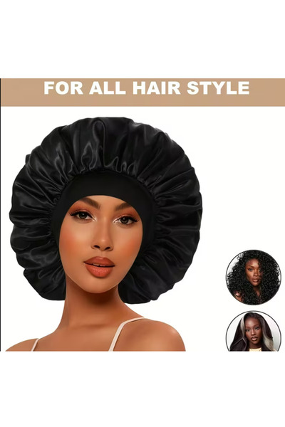 BABUN lastikli İpeksi Saten Saç Koruyucu Uyku Bonesi Saç Yıpranma Önleyici Saç Bakım Bonesi