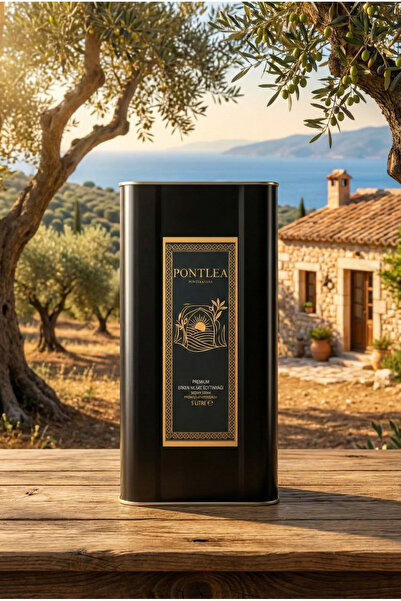 Pontlea Premium Erken Hasat Soğuk Sıkım Natürel Sızma Zeytinyağı 5 Lt (0.2 Asit - Yüksek Polifenol)