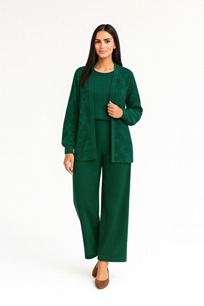 MAY MARA Women's Jacket, Bluze, Pants, Jacquard, 3-Piece Set