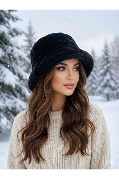 Pimody Pălărie de pluș pentru femei