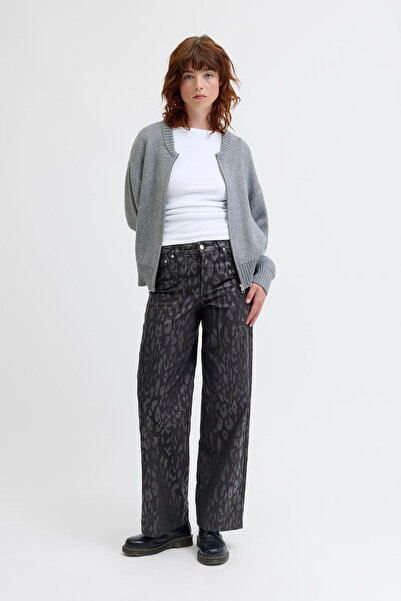 Jack & Jones Women's Patterned Wide Fit Jeans - Sarah