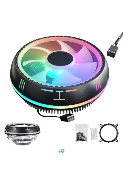 VOREX Gabble Intel Compatible Ufo Rgb Cpu Fan 775/115X/1366 Processor Cooler ...