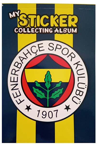 booddie Fenerbahçe Sarı Lacivert Sticker Albümü Yapıştırma Sticker Defteri 16*22 cm 15 yaprak
