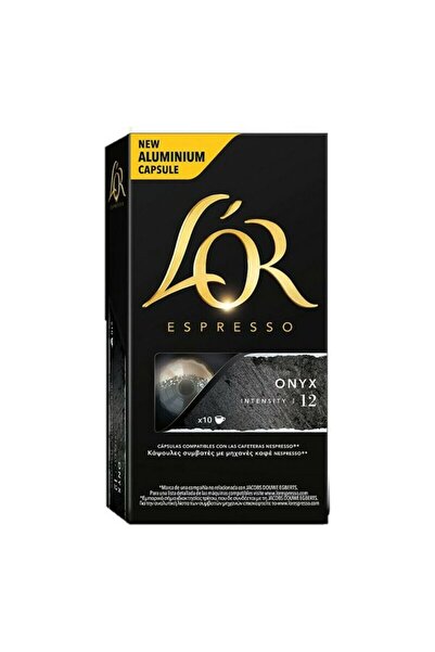 L'OR Onyx 12 κάψουλες καφέ, 10 τεμάχια