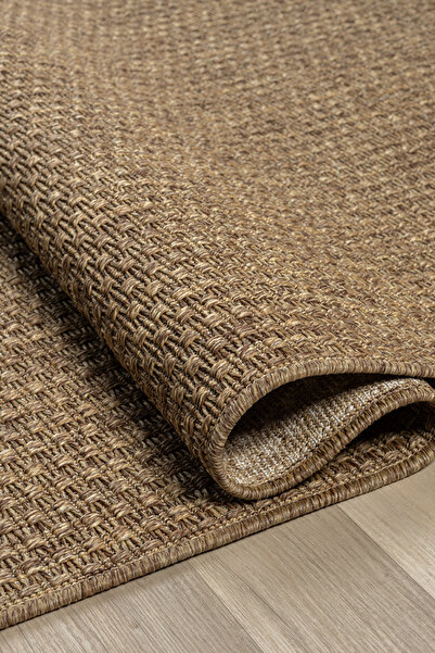 Colore Home سجادة من الجوت والسيزال البني مع قاعدة مضادة للانزلاق، سجادة منسوجة من الجوت