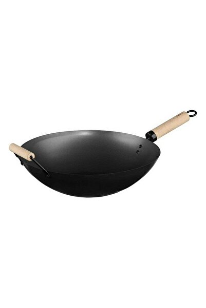 Secret de Gourmet Tigaie Wok, Ø 35 cm, Negru, Oțel inoxidabil