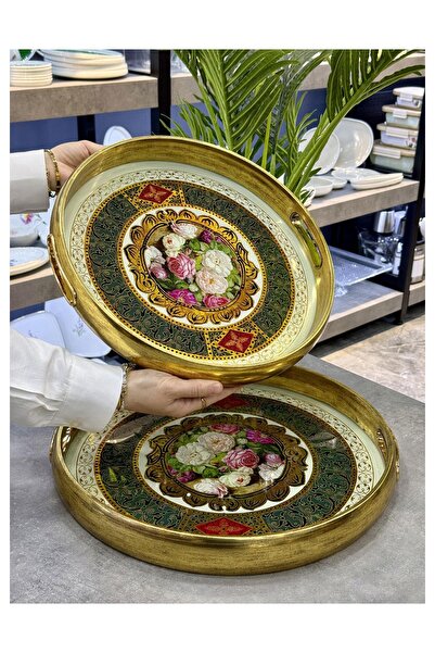 Doğudeko Luxury 2-Liter Glass Pier Tray with Inner Part