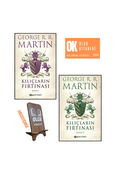 Epsilon Yayınevi Taht oyunları 3 / Kılıçların Fırtınası Kısım 1 ve 2 . kısım ...