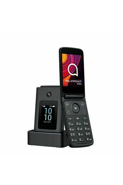 RomaToys Telefon mobil senior TCL One Touch 4043D gri, 512MB RAM, 2.8"