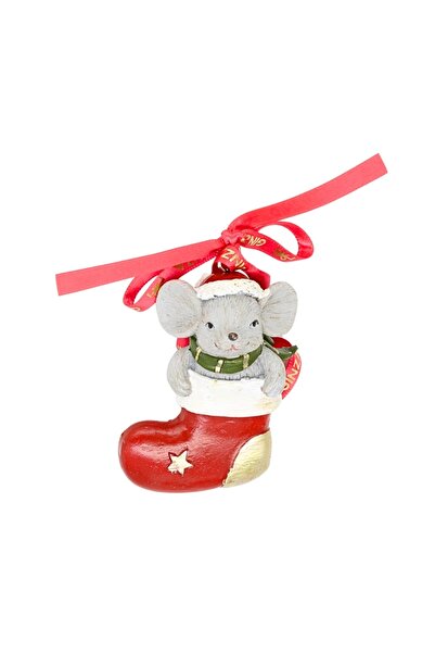 Ginza Christmas Kingdom Decoration, Classic, mouse in stocking pattern