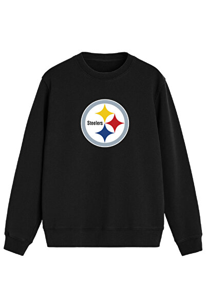 BA Sportswear سترة رياضية سوداء عادية لفريق بيتسبرغ لكرة القدم الأمريكية