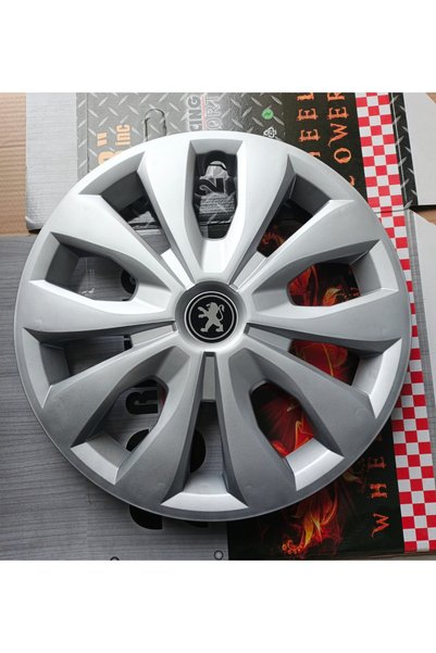 Universal Peugeot Partner Uyumlu 15" jant kapağı 4'lü Takım Amblem Hediyeli