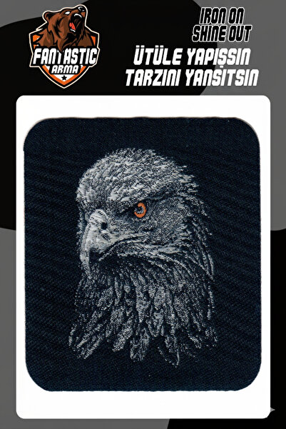 FANTASTIC ARMA Arma cu model de vultur, care se lipsește cu călcat, 6,5x6 cm |   Patch din poliester (jachetă, pălărie, geantă)