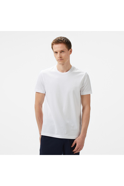 Nautica Erkek Beyaz Regular Fit T-Shirt