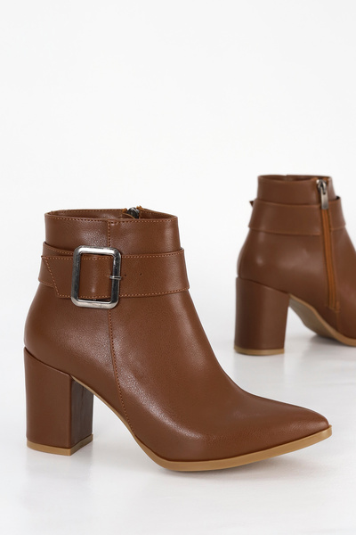 Mamito Ayakkabı Hnm 001 Buckle Detailed Zippered Boots