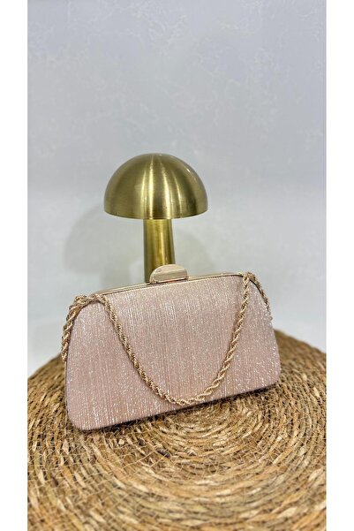 BRAVE BAG New Season Striped Fabric Gold Detail Evening Dress Bag -05