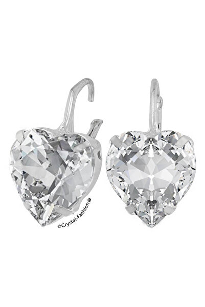 Crystal-Fashion® Cercei Cristal Inima cu Tortita