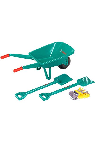 Bosch Children's Gardening Toy Set, Bosch, Wheelbarrow and Tools