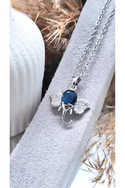 Serenity قلادة من الفولاذ على شكل فيل