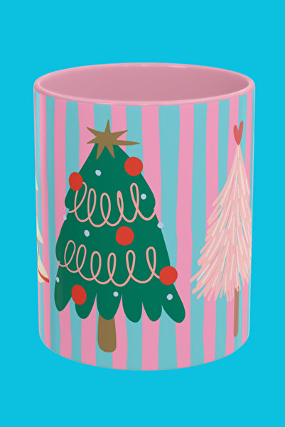 Midas Design "Xmas Tree" Yeni Yıl Yılbaşı Temalı Porselen Tasarım Kupa