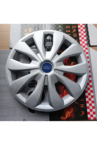 Universal Ford Fiesta Uyumlu 15"inç Jant Kapağı 4'lü Takım Amblem Hediyeli