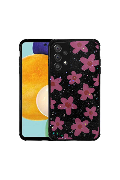zore حافظة هاتف Galaxy A33 5G بنمط لامع مع حماية للكاميرا غطاء MSRA Popy - زهرة