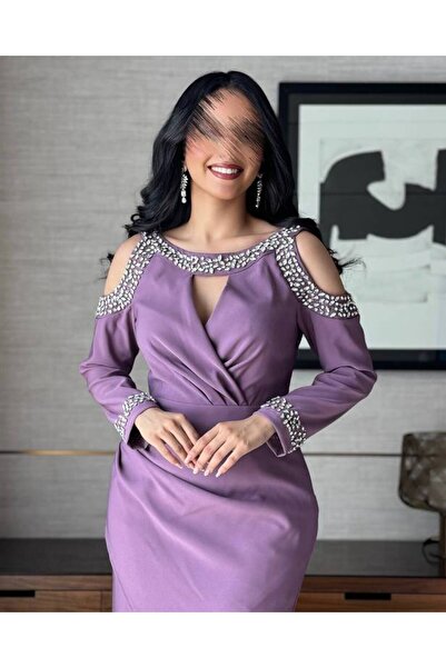 TREND Purple evening dress