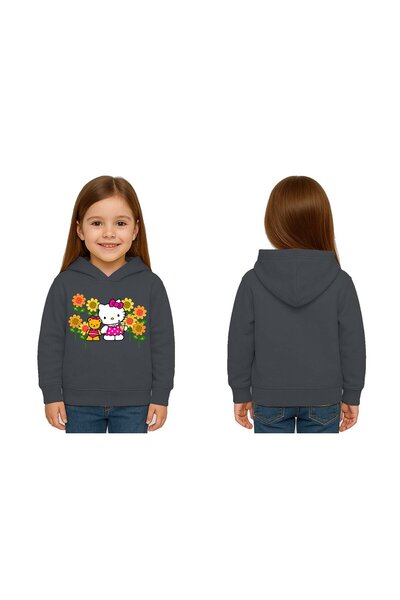 SEDİRLİ Unisex hello kity cu imprimeu Copii Swae tricou cu imprimeu cu glugă ...