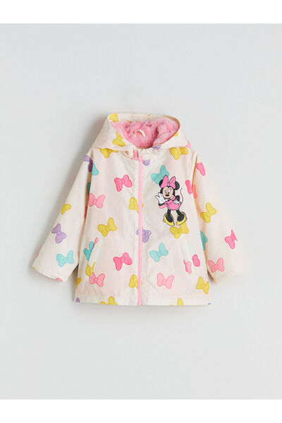 LC Waikiki με κουκούλα Παλτό για κορίτσια Minnie Mouse με τύπωμα