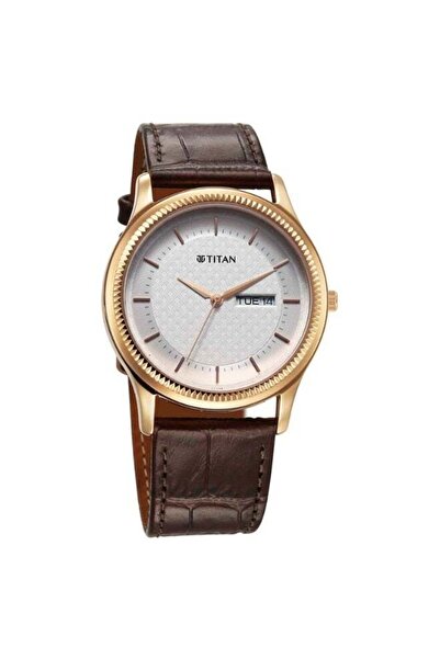 Titan Men’s Watch 1824WL03 – Sleek Metal Case, Contemporary Dial, Comfortable Strap