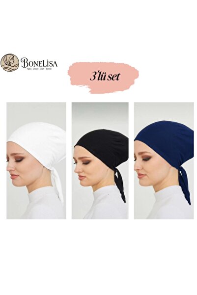 Bonelisa 3 قطع من القطن الممشط