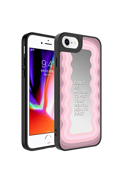 zore iPhone 7 Plus Case Mirrored Pattern Camera Protected Shiny Msra Mirror C...