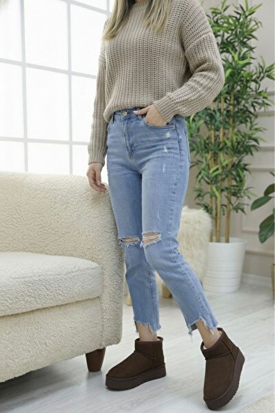 BOHEM TUHAFİYE KAHVERENGİ MİNİ BOT