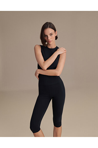 lessandromance Capri Tights Navy Blue