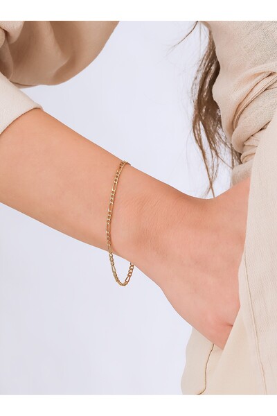 Hakan Güler Kuyumculuk Altın Figaro Model Bilezik – 1,10 Gram, 2 mm